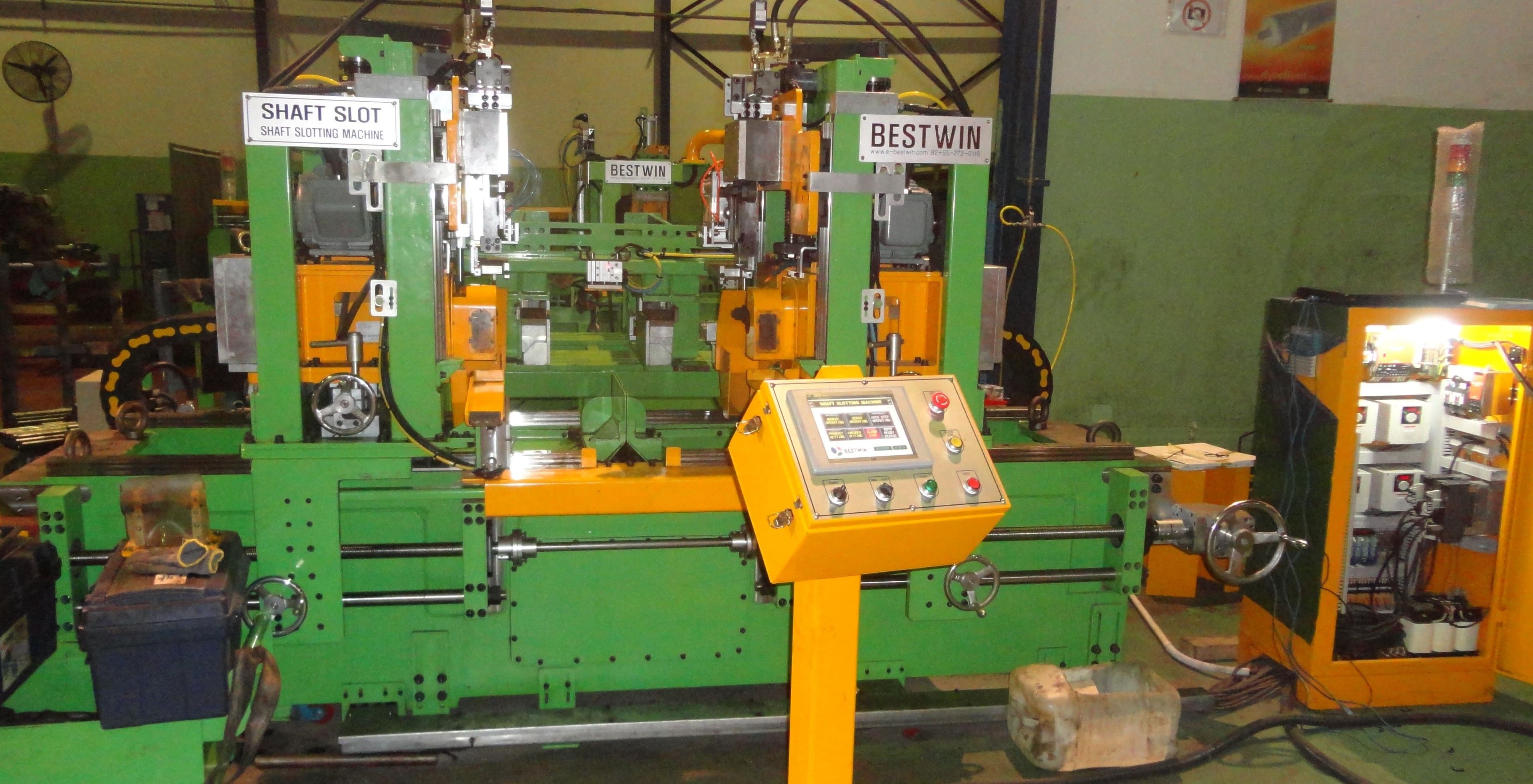 무인 자동 Shaft slot 가공 장비 - 4 Point 동시