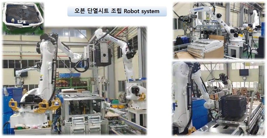 무인 자동 오븐 단열재 조립 FA 로봇 시스템