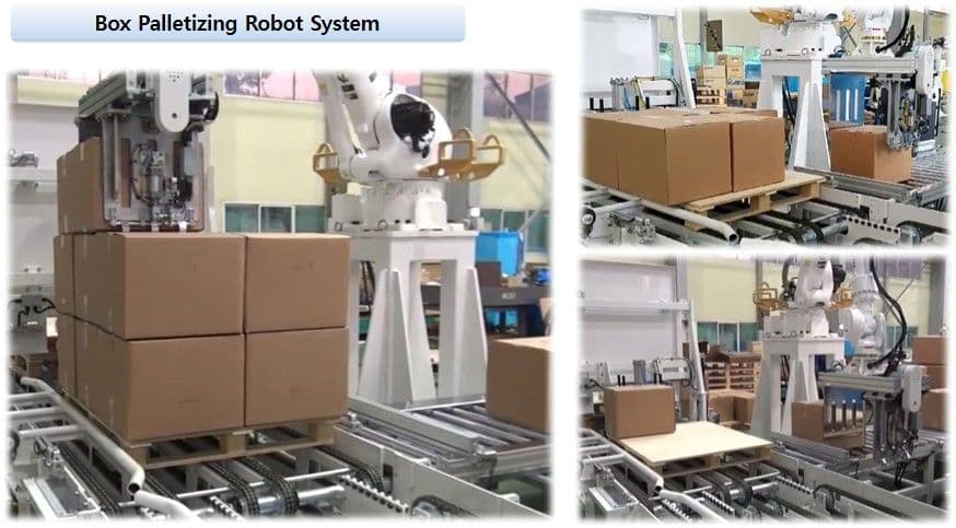 무인 자동 박스 적재 FA 로봇 시스템