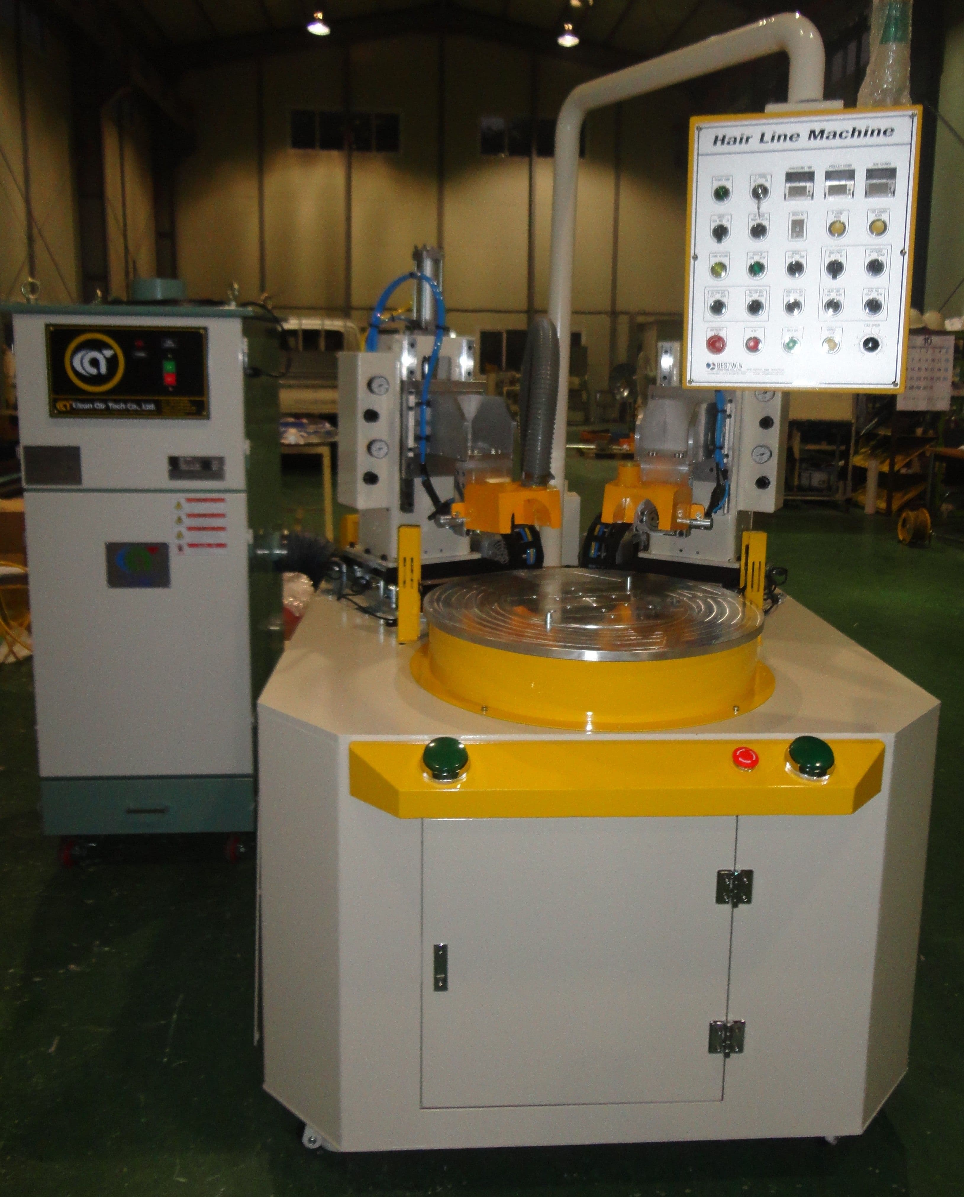 크롬 도금표면 헤어라인 가공 장비 main