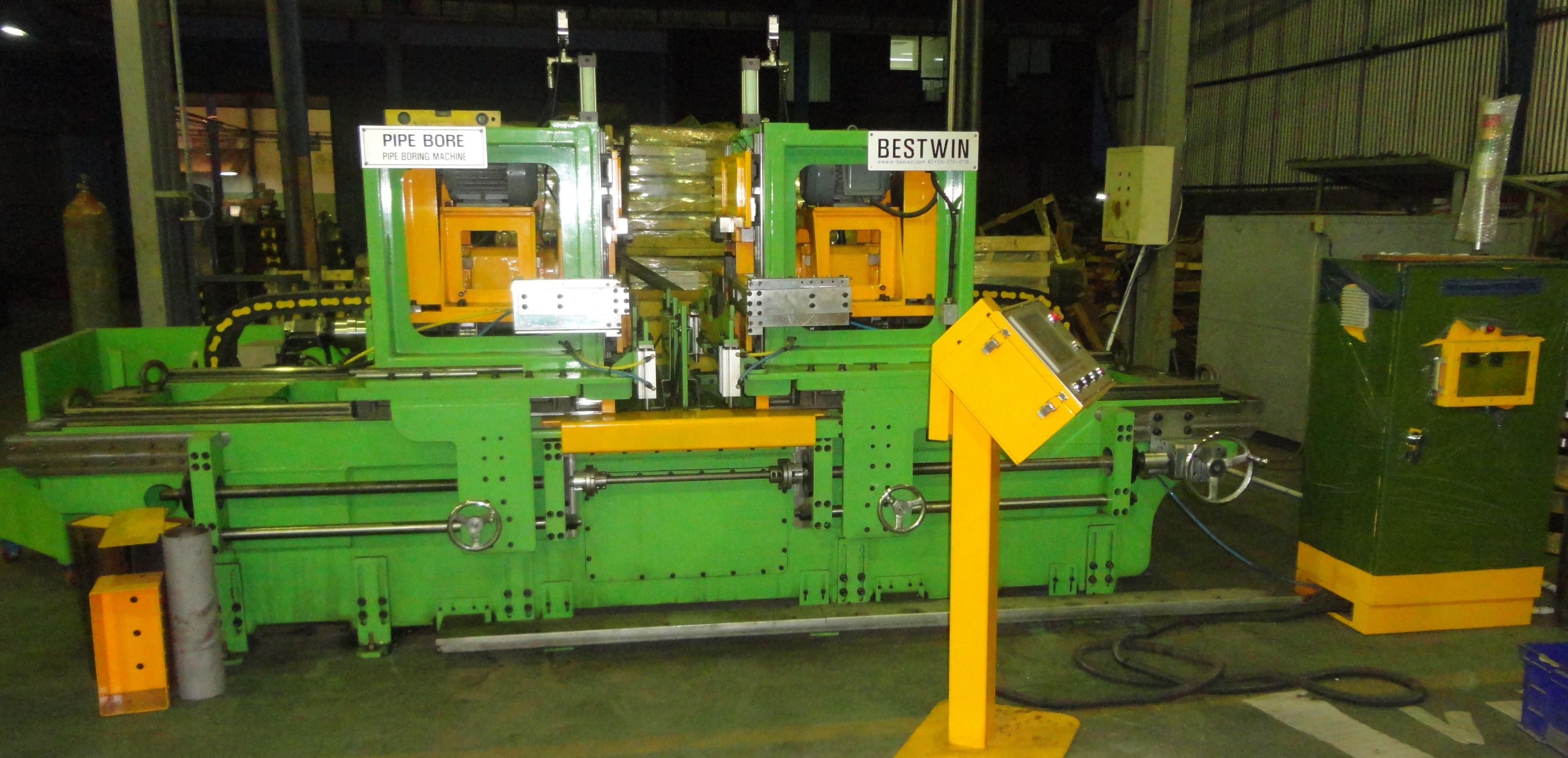 무인 자동 Pipe 보링 가공 장비 - 2side 동시