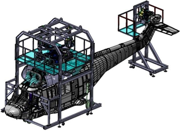 KUH 헬리콥터 조종간 지상 시험검사 장비 main